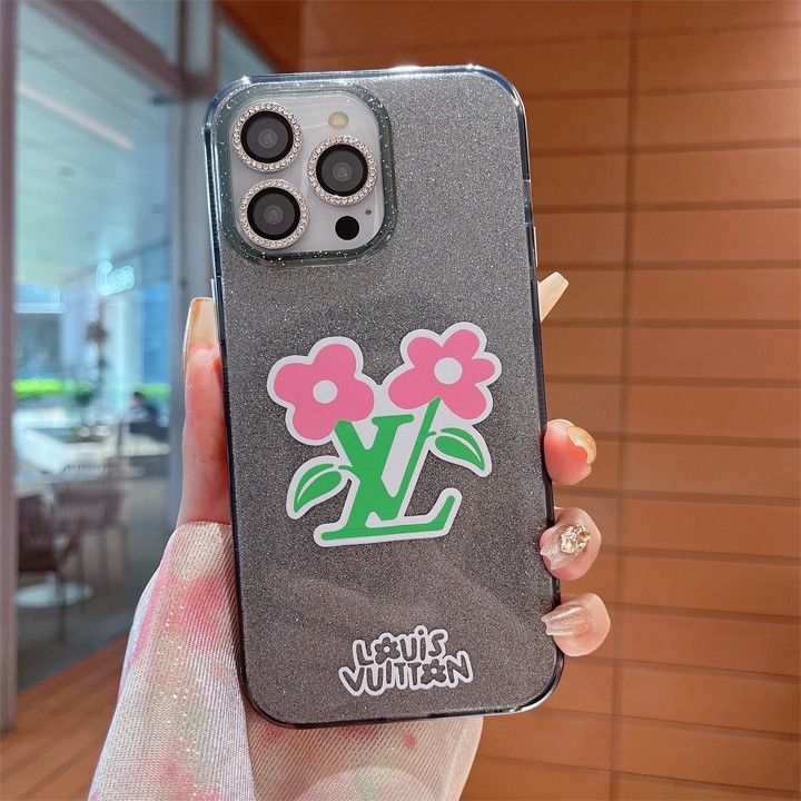 lv iphone15グリッターケース 