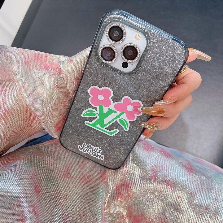 lv iphone15グリッターケース 